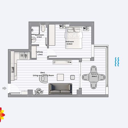 Morina Sea View Apartment Σαράντα Εξωτερικό φωτογραφία