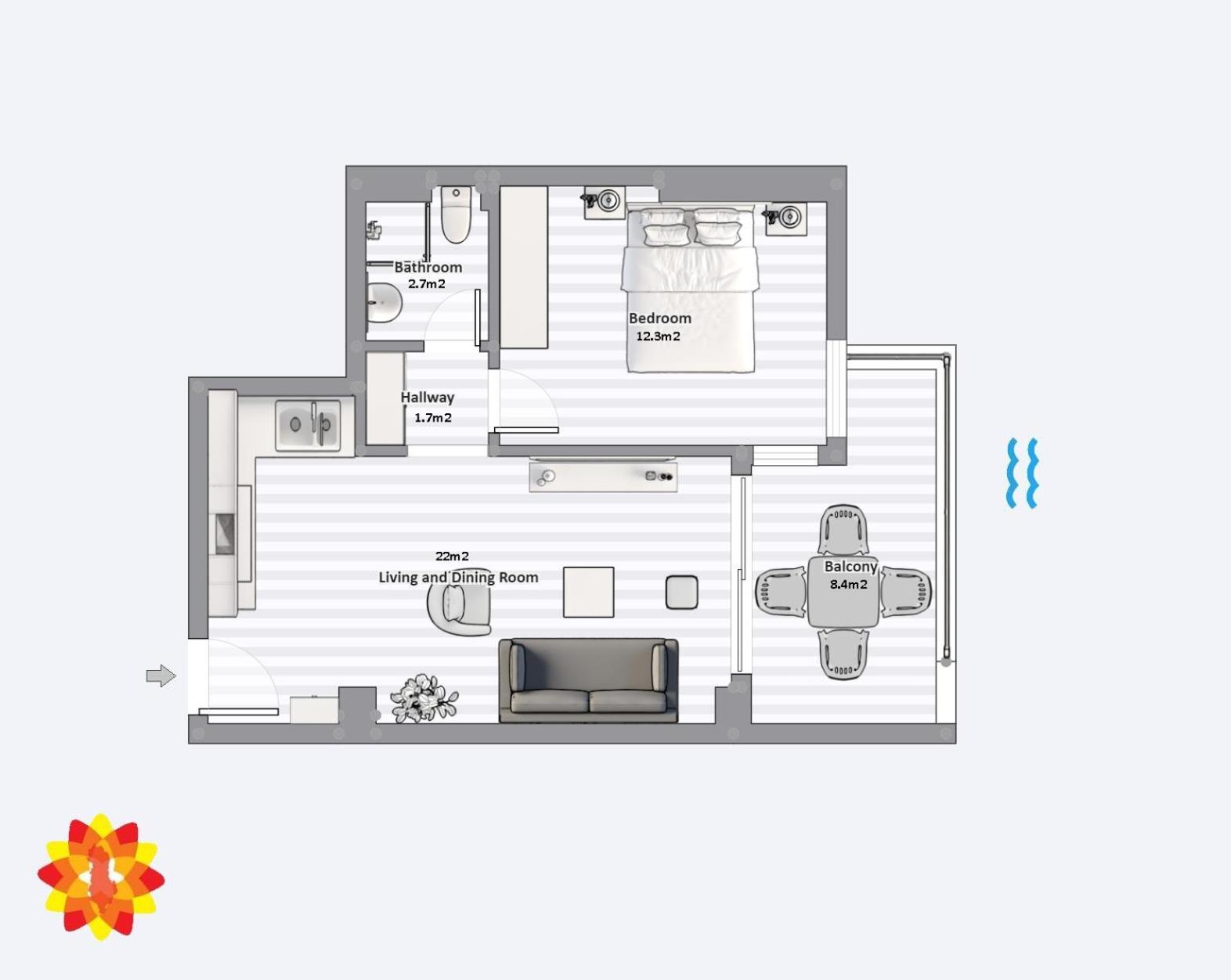 Morina Sea View Apartment Σαράντα Εξωτερικό φωτογραφία